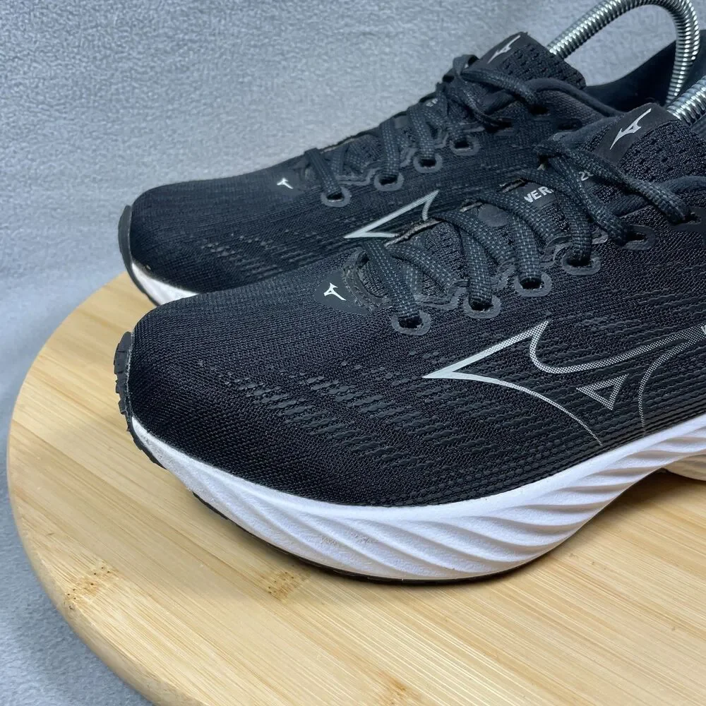 Mizuno Wave Rider 28 Womens Size 9 Black Running Shoes Athletic Sneakers